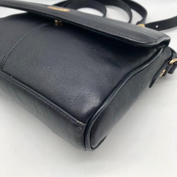 Etienne Aigner Black Leather Crossbody - Picture 7 of 10